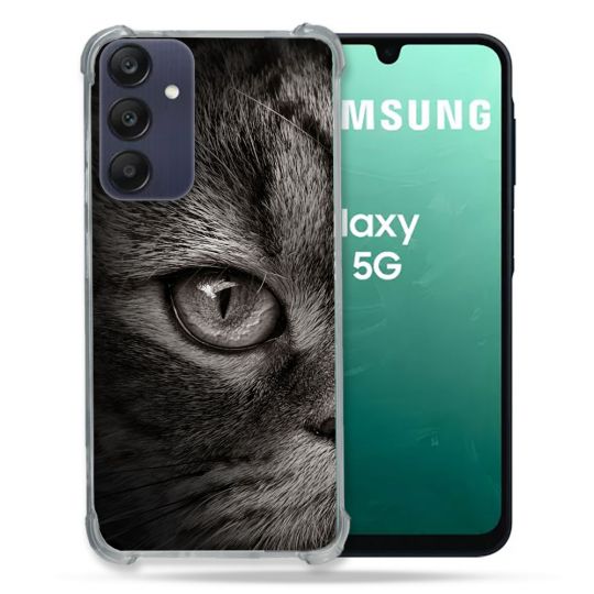 Coque Renforcée Pour Samsung Galaxy A16 5G Animal Chat Gris