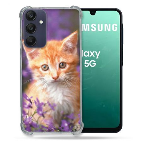Coque Renforcée Pour Samsung Galaxy A16 5G Animal Chat Violet