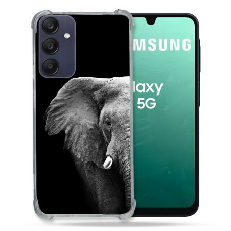 Coque Renforcée Pour Samsung Galaxy A16 5G Animal Elephant Noir