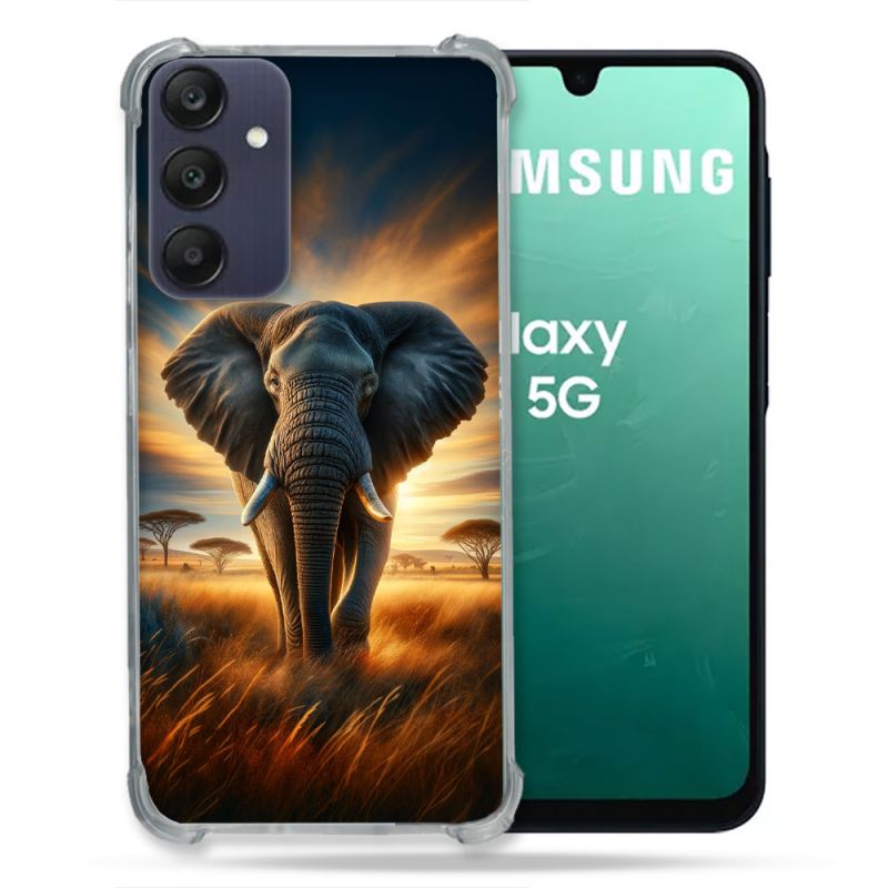 Coque Renforcée Pour Samsung Galaxy A16 5G Animal Elephant Savane