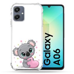 Coque Renforcée Pour Samsung Galaxy A06 Animal Koala Cœur