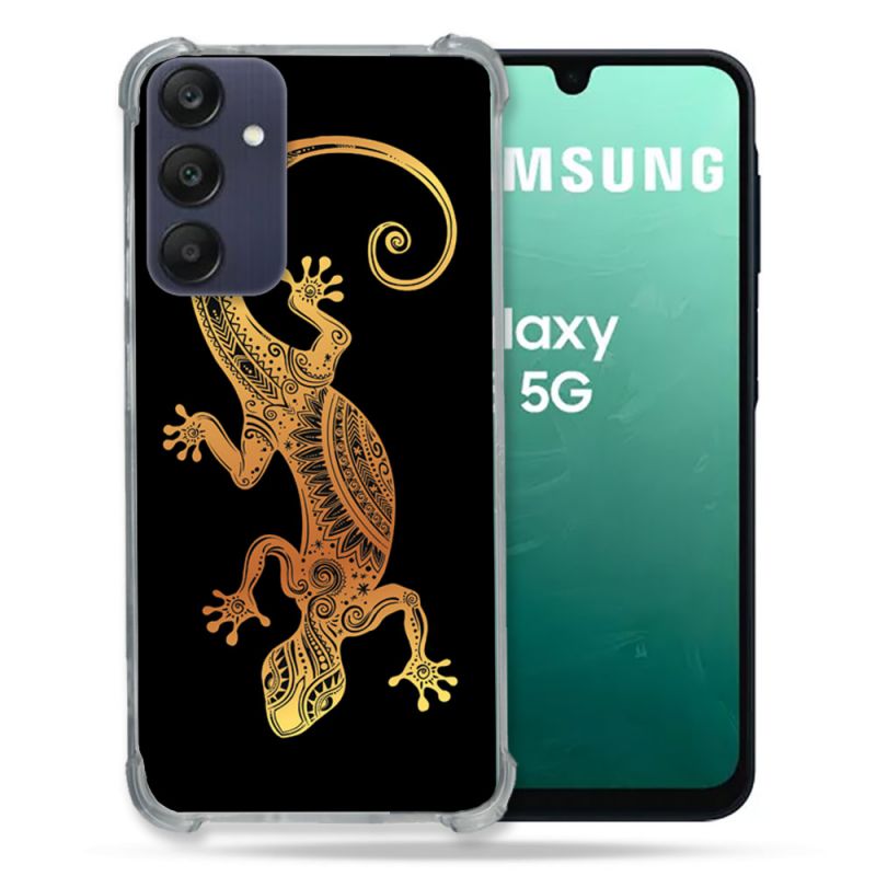 Coque Renforcée Pour Samsung Galaxy A16 5G Animal Lezard Noir