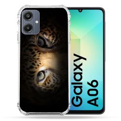 Coque Renforcée Pour Samsung Galaxy A06 Animal Leopard Yeux