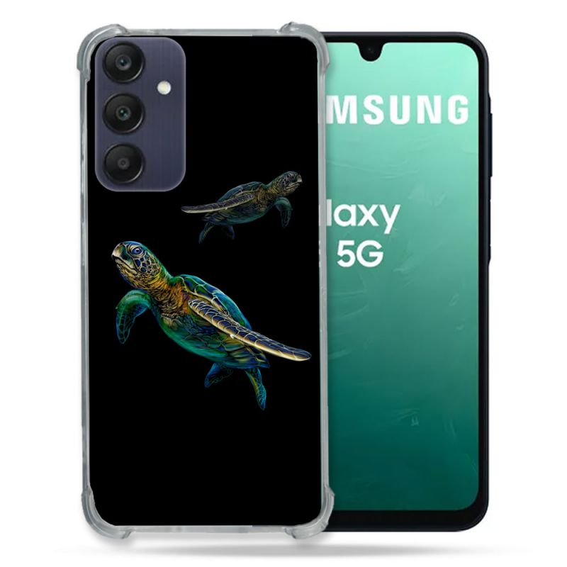 Coque Renforcée Pour Samsung Galaxy A16 5G Animal Tortue Noire multicolore