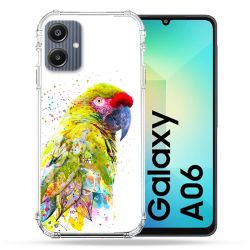 Coque Renforcée Pour Samsung Galaxy A06 Animal Perroquet Jaune