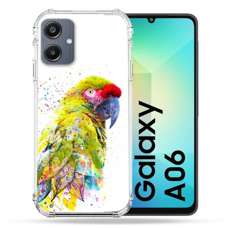 Coque Renforcée Pour Samsung Galaxy A06 Animal Perroquet Jaune