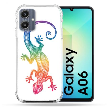 Coque Renforcée Pour Samsung Galaxy A06 Animal Salamandre Color