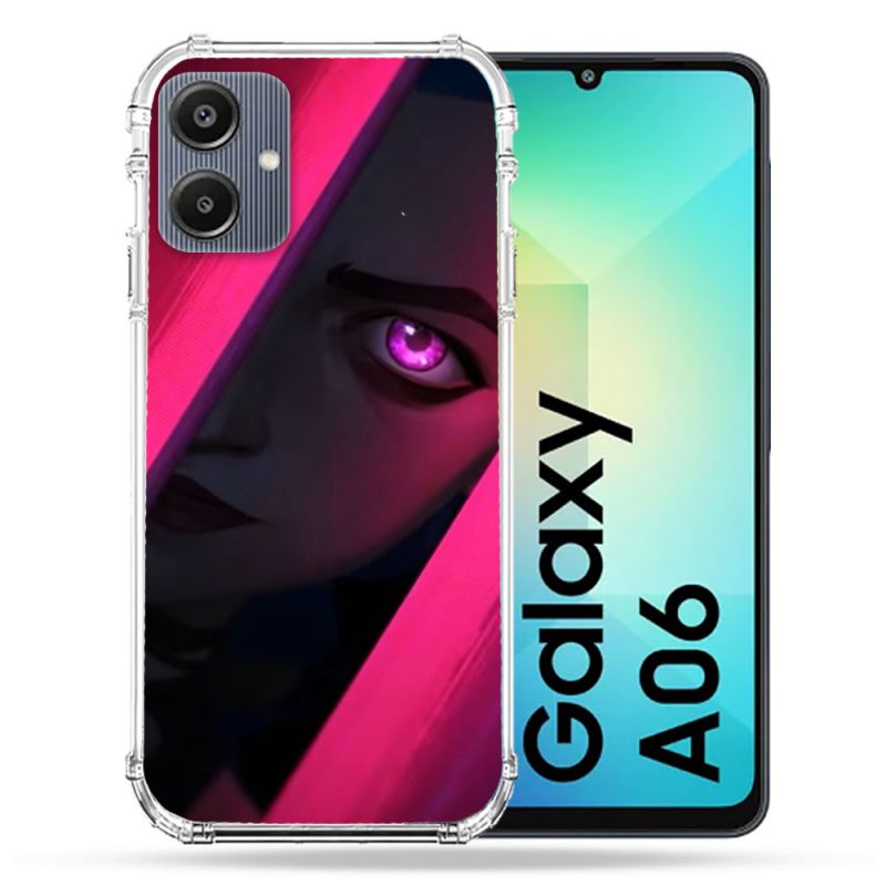 Coque Renforcée Pour Samsung Galaxy A06 Arcane Jynx Rose