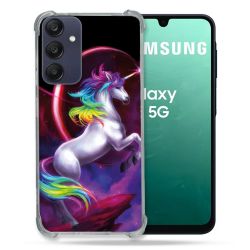 Coque Renforcée Pour Samsung Galaxy A16 5G Fantastique Licorne Arc en ciel