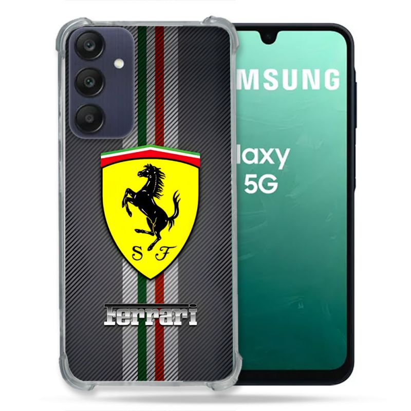 Coque Renforcée Pour Samsung Galaxy A16 5G Ferrari Carbone