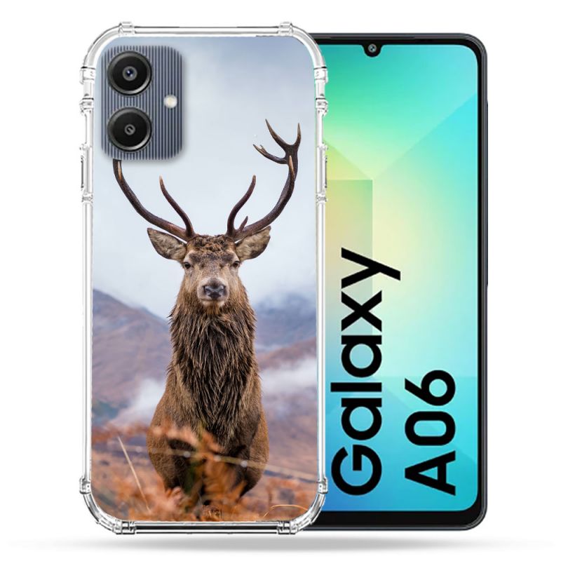 Coque Renforcée Pour Samsung Galaxy A06 Chasse Chevreuil Montagne