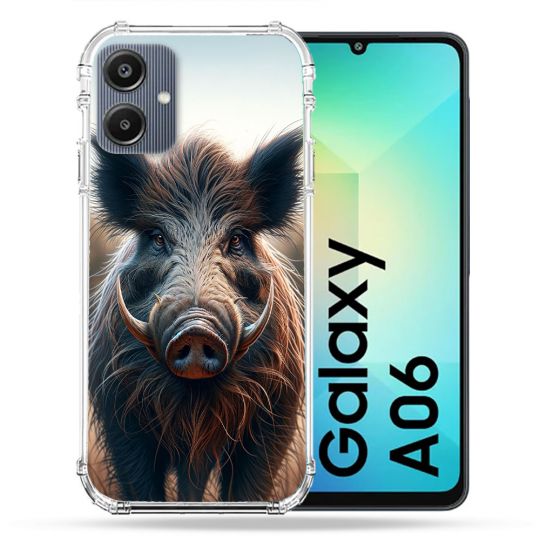 Coque Renforcée Pour Samsung Galaxy A06 Chasse Sanglier Attaque