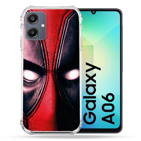 Coque Renforcée Pour Samsung Galaxy A06 Deadpool Yeux