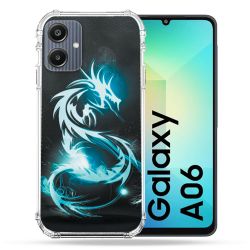 Coque Renforcée Pour Samsung Galaxy A06 Fantastique Dragon Bleu