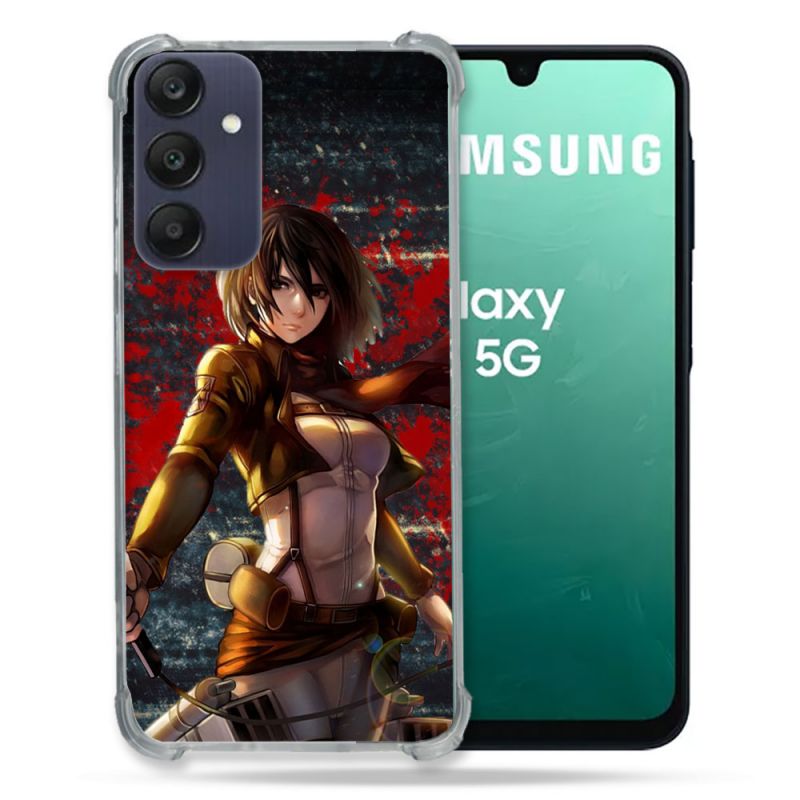 Coque Renforcée Pour Samsung Galaxy A16 5G Manga Attaque Titans Mikasa
