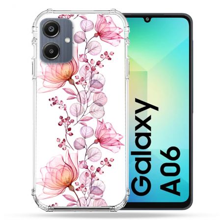 Coque Renforcée Pour Samsung Galaxy A06 Fleur Eclosion