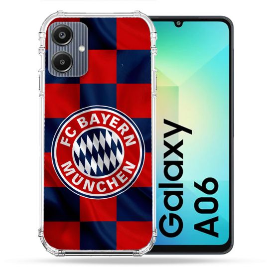 Coque Renforcée Pour Samsung Galaxy A06 Foot Bayern Munich Carreaux