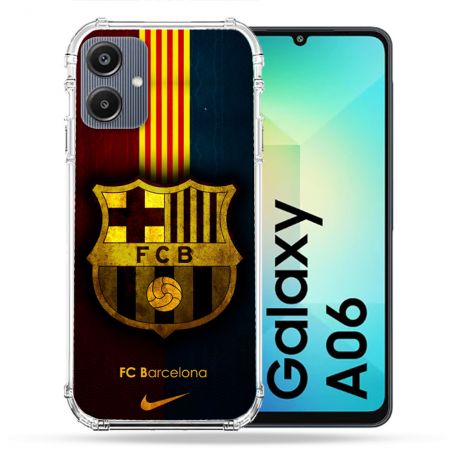 Coque Renforcée Pour Samsung Galaxy A06 Foot FC Barcelone Vintage