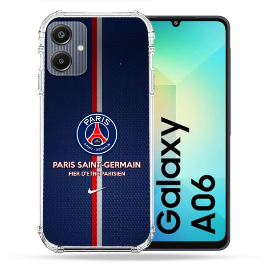 Coque Renforcée Pour Samsung Galaxy A06 Foot PSG Fier