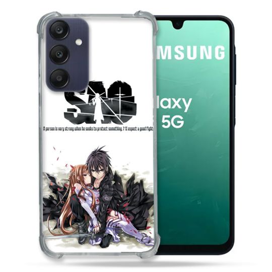 Coque Renforcée Pour Samsung Galaxy A16 5G Manga SAO sword Art Online Blanc