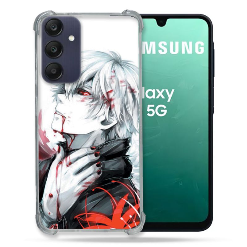 Coque Renforcée Pour Samsung Galaxy A16 5G Manga Tokyo Ghoul Kaneki Blanc