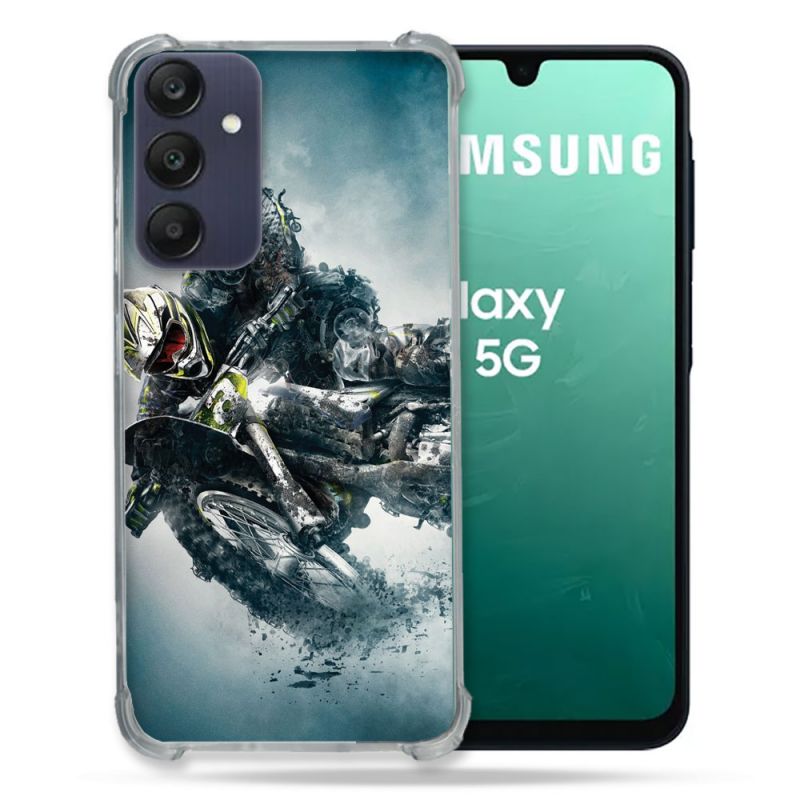 Coque Renforcée Pour Samsung Galaxy A16 5G Moto Cross Ombre