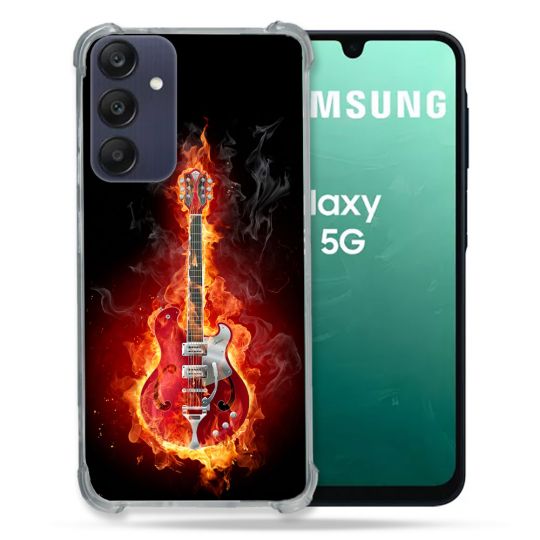 Coque Renforcée Pour Samsung Galaxy A16 5G Musique Guitare Electrique