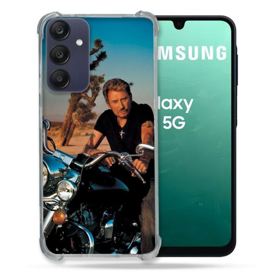 Coque Renforcée Pour Samsung Galaxy A16 5G Musique Johnny Hallyday Moto