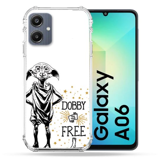 Coque Renforcée Pour Samsung Galaxy A06 Harry Potter Dobby Free Blanc