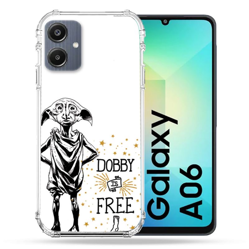 Coque Renforcée Pour Samsung Galaxy A06 Harry Potter Dobby Free Blanc
