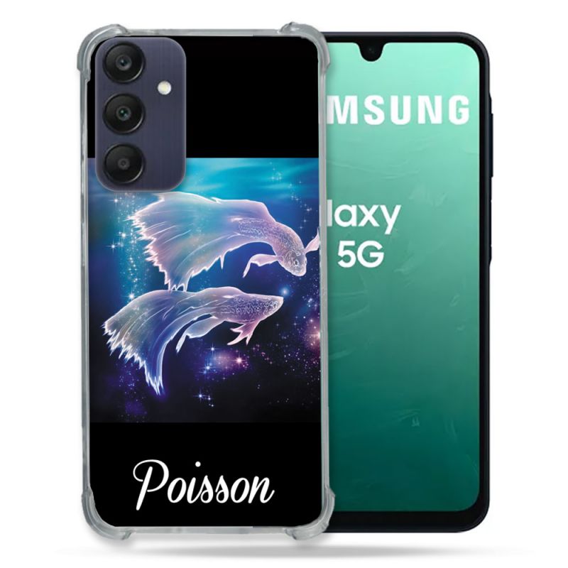 Coque Renforcée Pour Samsung Galaxy A16 5G Signe Zodiaque 2 Poisson