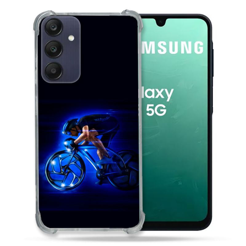Coque Renforcée Pour Samsung Galaxy A16 5G Sport Cyclisme Bleu