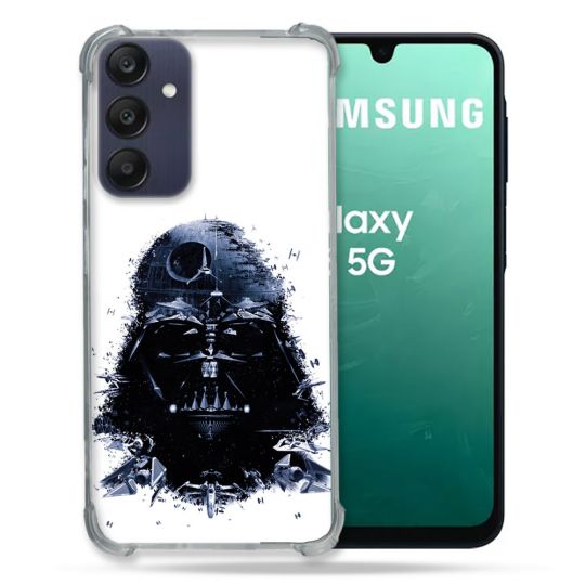 Coque Renforcée Pour Samsung Galaxy A16 5G Star Wars - Dark Vador Blanc
