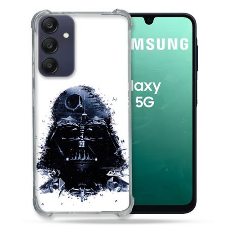 Coque Renforcée Pour Samsung Galaxy A16 5G Star Wars - Dark Vador Blanc