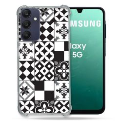 Coque Renforcée Pour Samsung Galaxy A16 5G Texture Carreau Ciment Noir