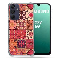 Coque Renforcée Pour Samsung Galaxy A16 5G Texture Carreau Ciment Rouge