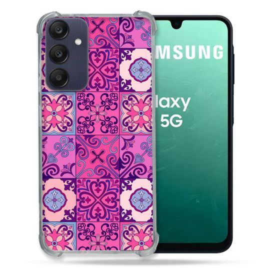 Coque Renforcée Pour Samsung Galaxy A16 5G Texture Carreau Ciment Violet