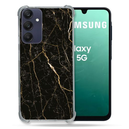 Coque Renforcée Pour Samsung Galaxy A16 5G Texture Marbre Noir