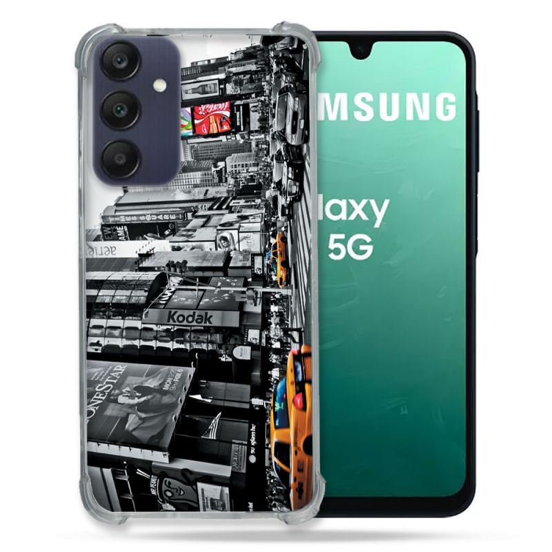 Coque Renforcée Pour Samsung Galaxy A16 5G Voyage Amerique USA New York Taxi