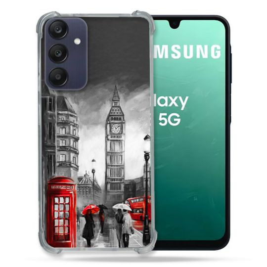 Coque Renforcée Pour Samsung Galaxy A16 5G Voyage Angleterre Londres Vintage
