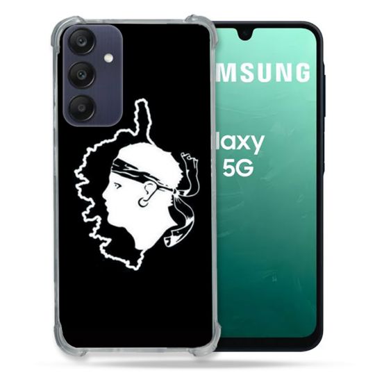 Coque Renforcée Pour Samsung Galaxy A16 5G Voyage Corse Noir