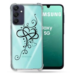Coque Transparente Pour Samsung Galaxy A16 5G Cœur infini