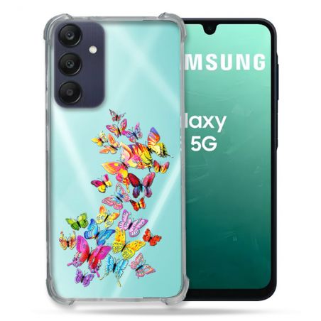 Coque Transparente Pour Samsung Galaxy A16 5G Papillon Multicolore