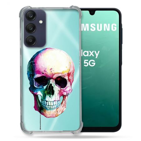 Coque Transparente Pour Samsung Galaxy A16 5G Skull Head Crane Colore