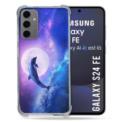 Coque Renforcée Pour Samsung Galaxy S24 FE Animal Dauphin Vague