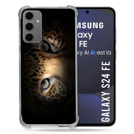 Coque Renforcée Pour Samsung Galaxy S24 FE Animal Leopard Yeux