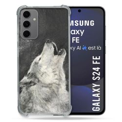 Coque Renforcée Pour Samsung Galaxy S24 FE Animal Loup Hurlement