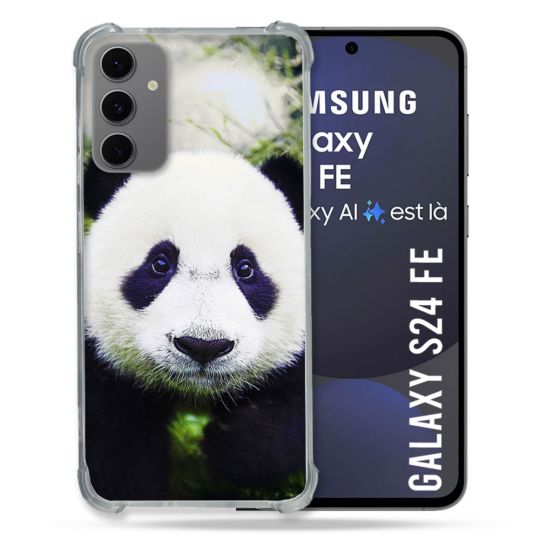 Coque Renforcée Pour Samsung Galaxy S24 FE Animal Panda Color