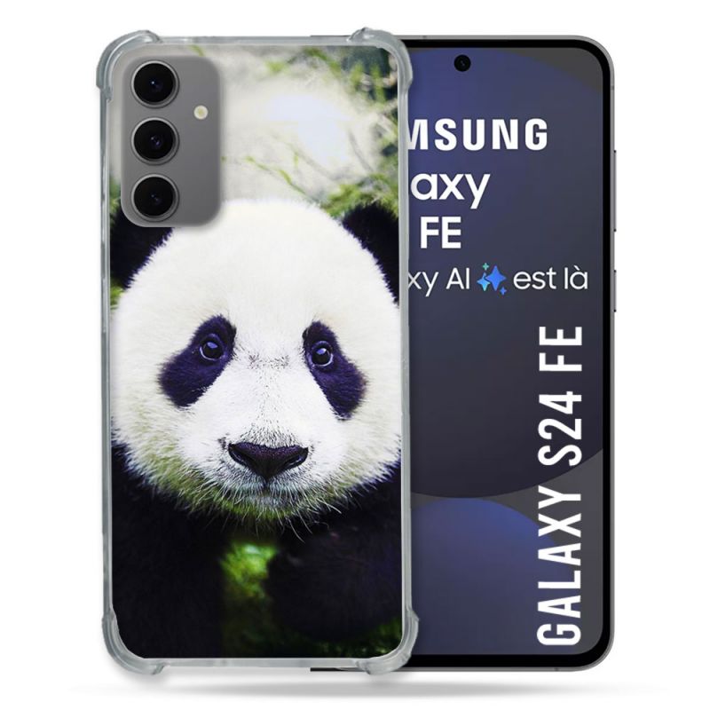 Coque Renforcée Pour Samsung Galaxy S24 FE Animal Panda Color
