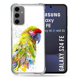 Coque Renforcée Pour Samsung Galaxy S24 FE Animal Perroquet Jaune